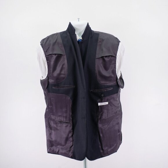 Pronto Uomo Wool Charcoal Gray 2 Button Blazer 48L Tagged 50R - Picture 10 of 12